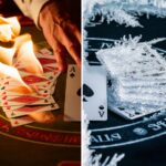 contrasting moves in blackjack