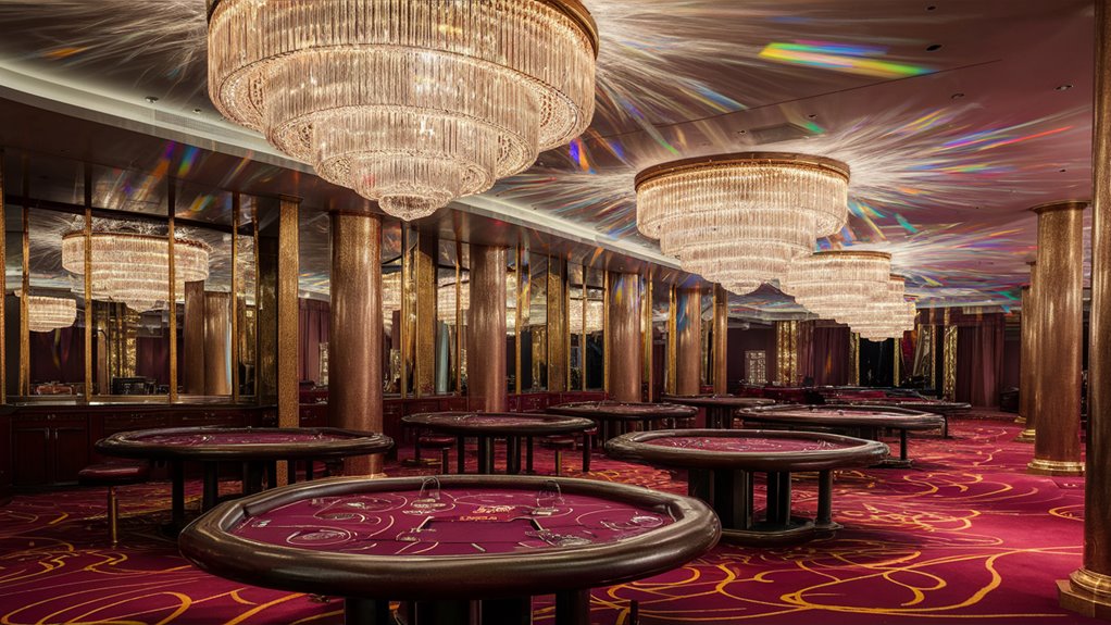 casino weaves light patterns