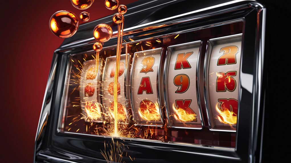 flaming slot machine game