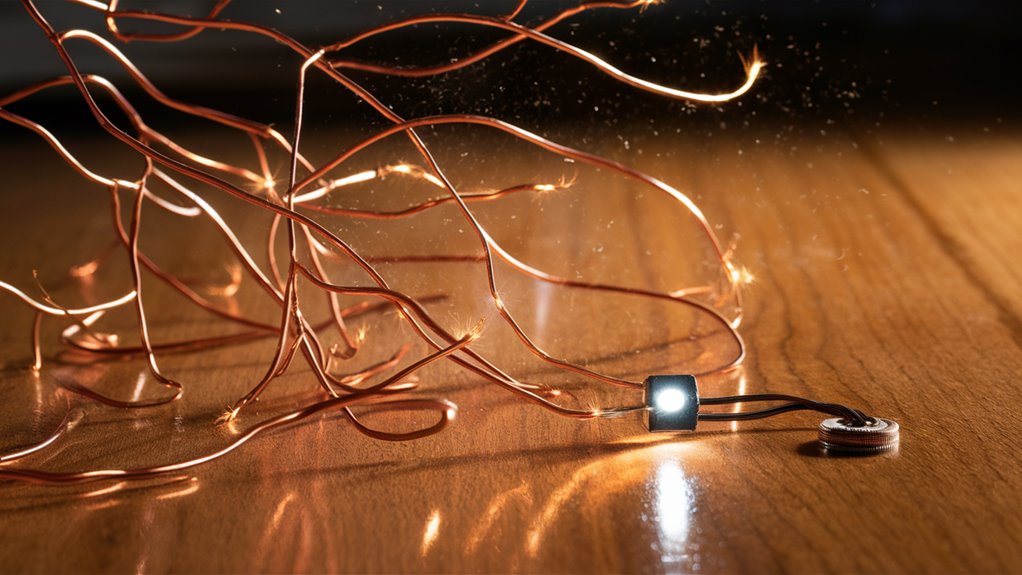 linking feathers with electric tables