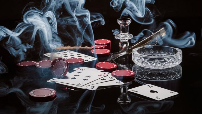 poker game with smoking