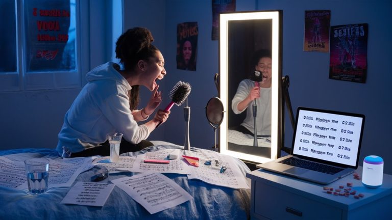 practice singing before performing