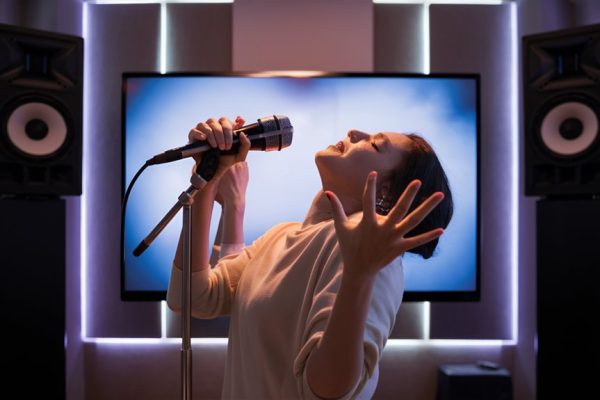 practice singing through karaoke
