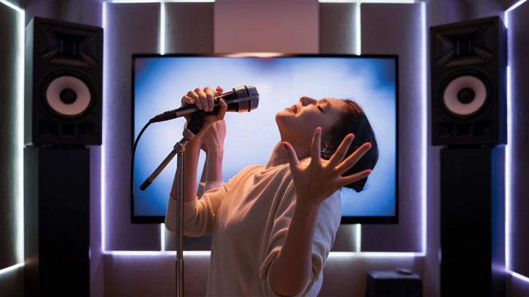 practice singing through karaoke