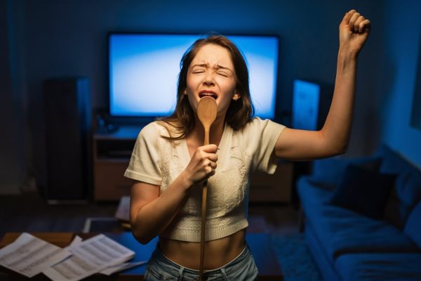 practice singing without microphone