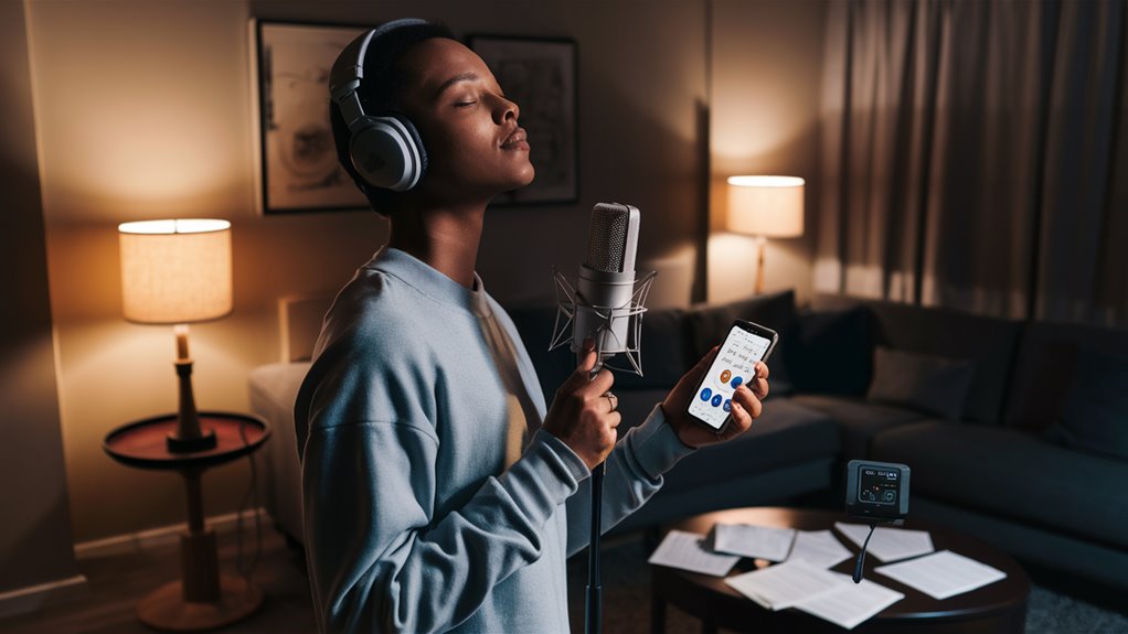 rehearse using vocal recordings